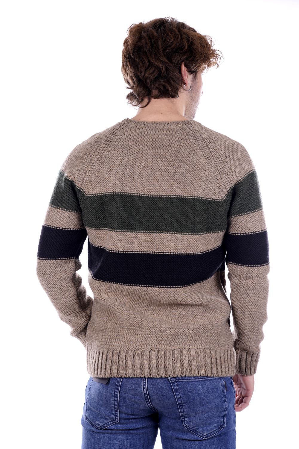 Gianni Lupo Maglione Beige Da Uomo