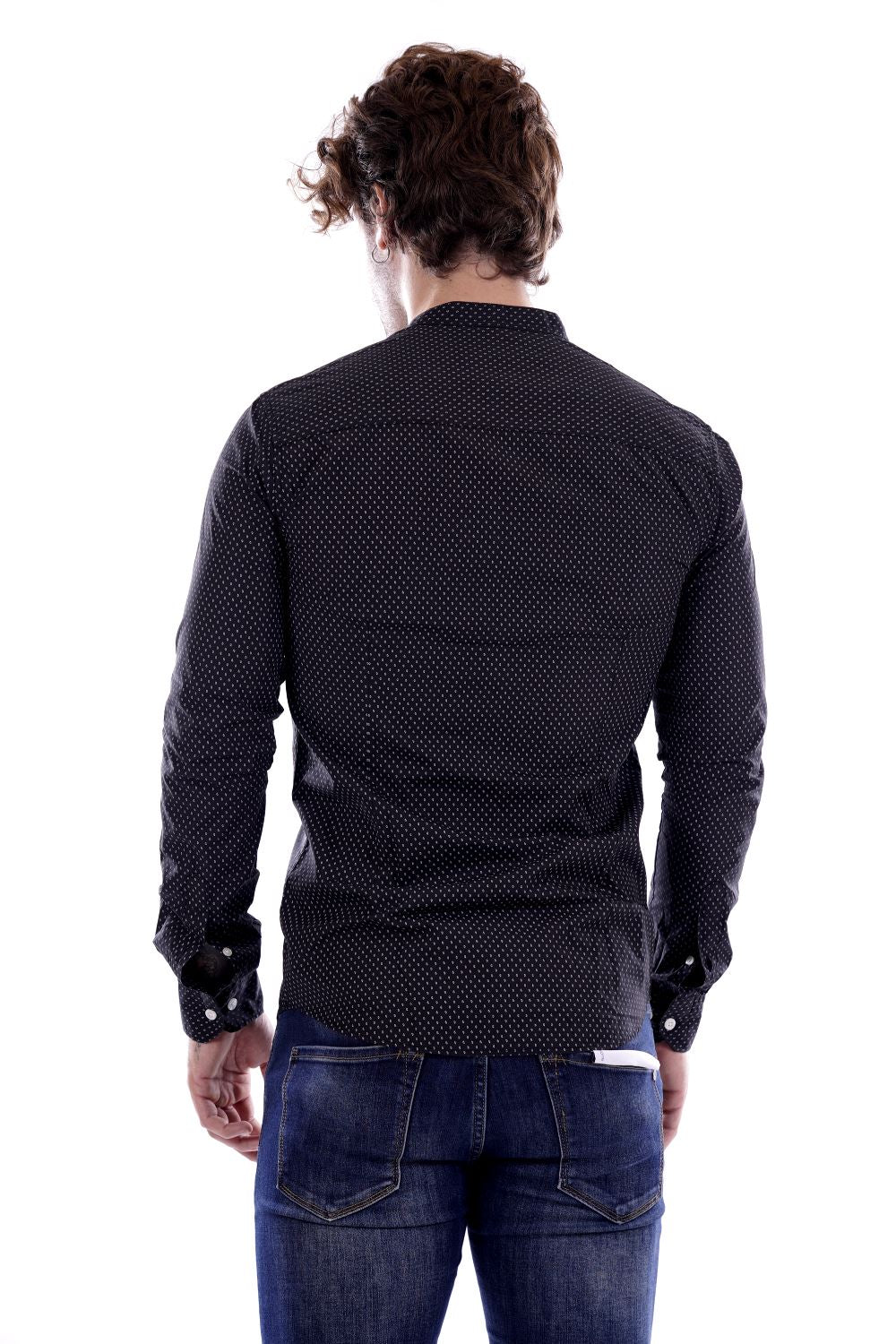 Gianni Lupo Camicia Nera Da Uomo
