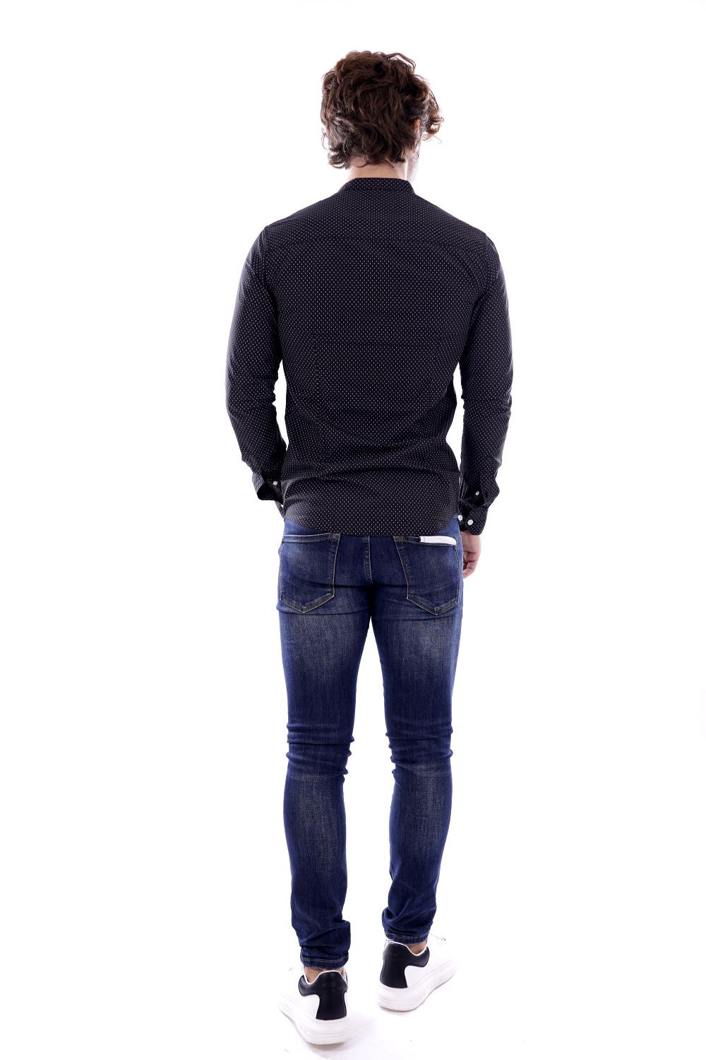 Gianni Lupo Camicia Nera Da Uomo