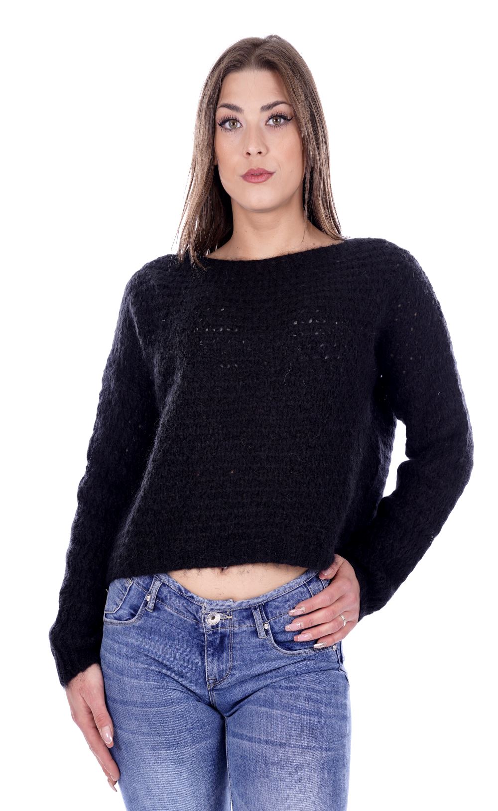Hanny Deep Maglione Nero Da Donna