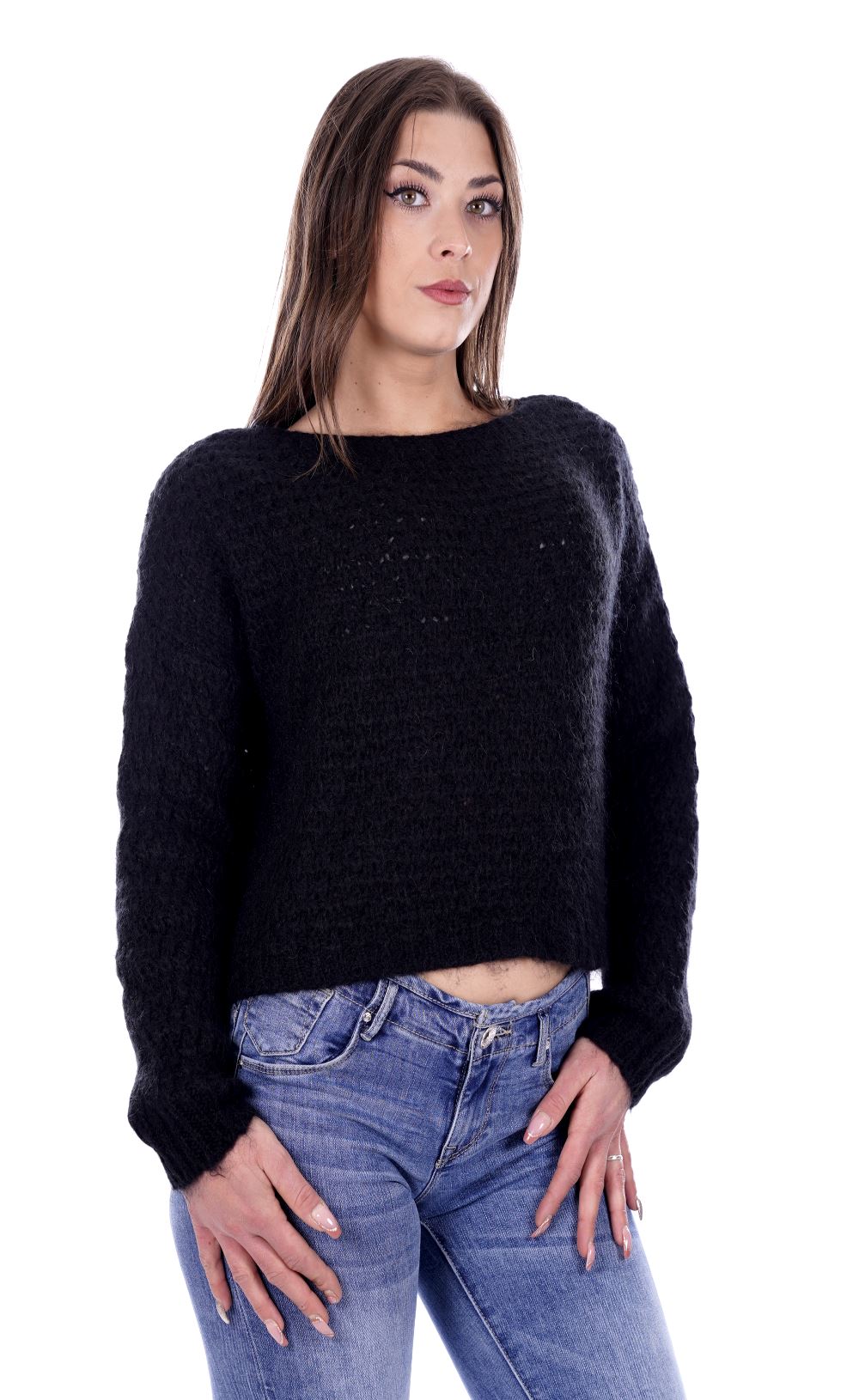 Hanny Deep Maglione Nero Da Donna