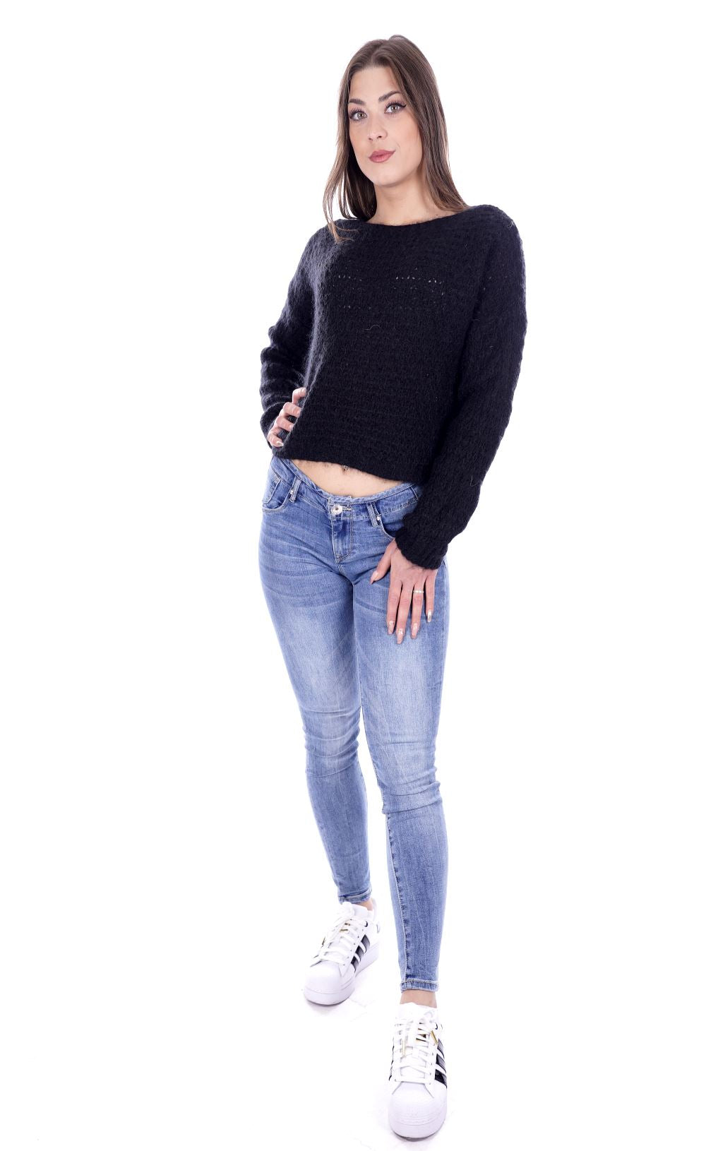 Hanny Deep Maglione Nero Da Donna
