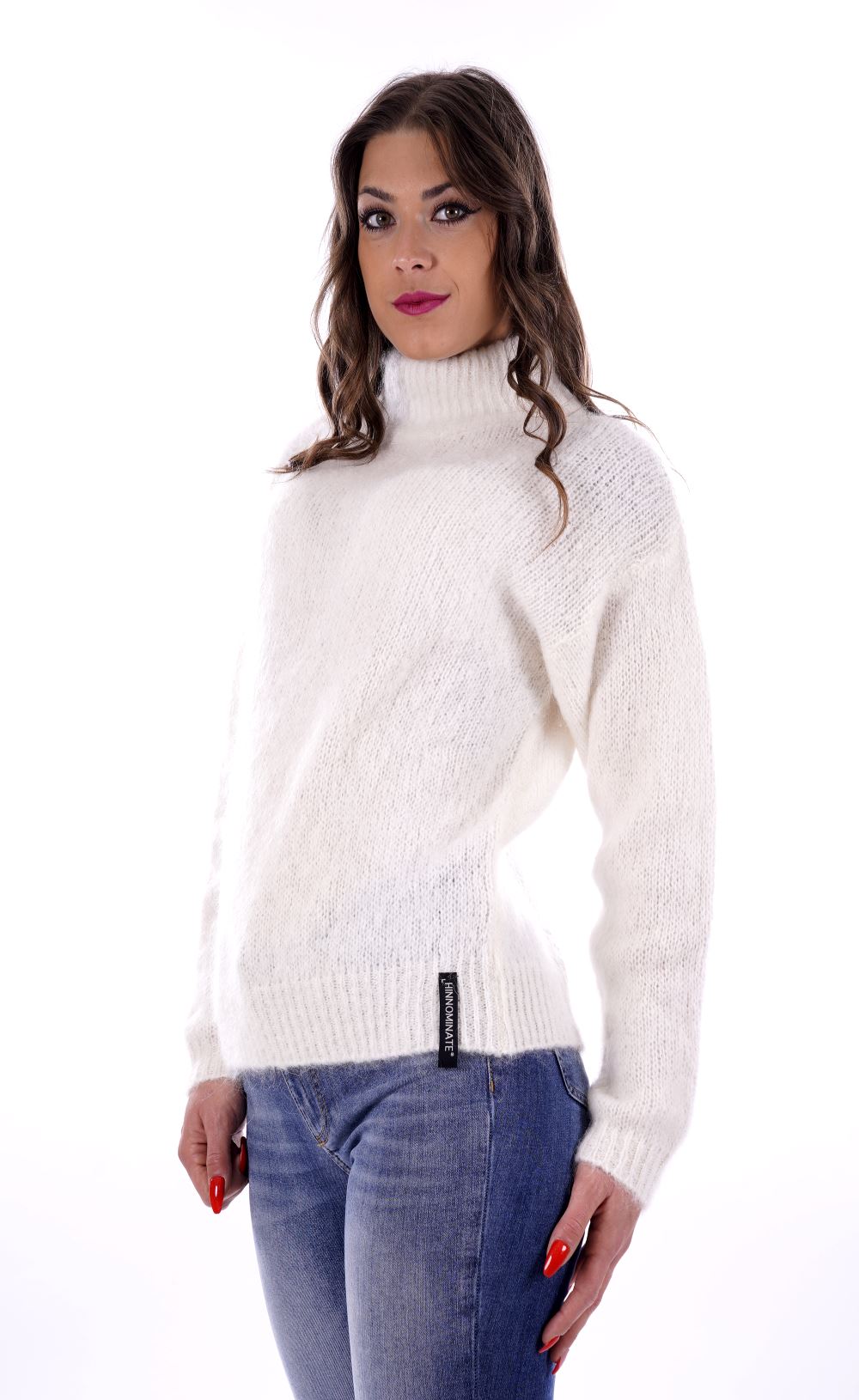 Hinnominate Maglione Bianco Da Donna