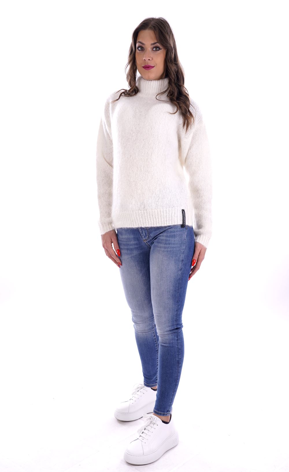 Hinnominate Maglione Bianco Da Donna
