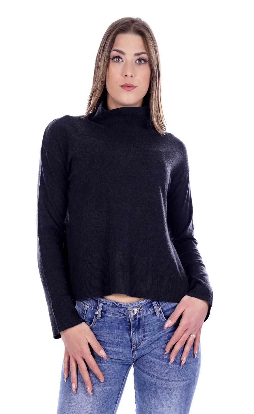 Mark Up Maglione Nero Da Donna