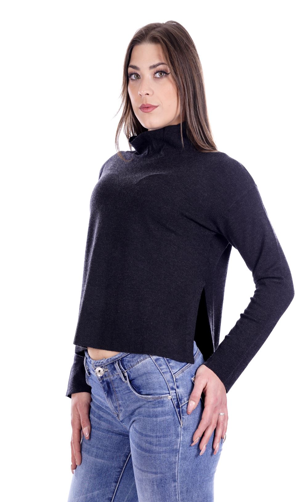Mark Up Maglione Nero Da Donna