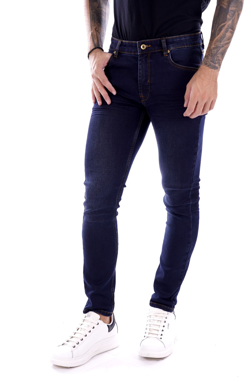 Solid Pantalone Jeans Da Uomo