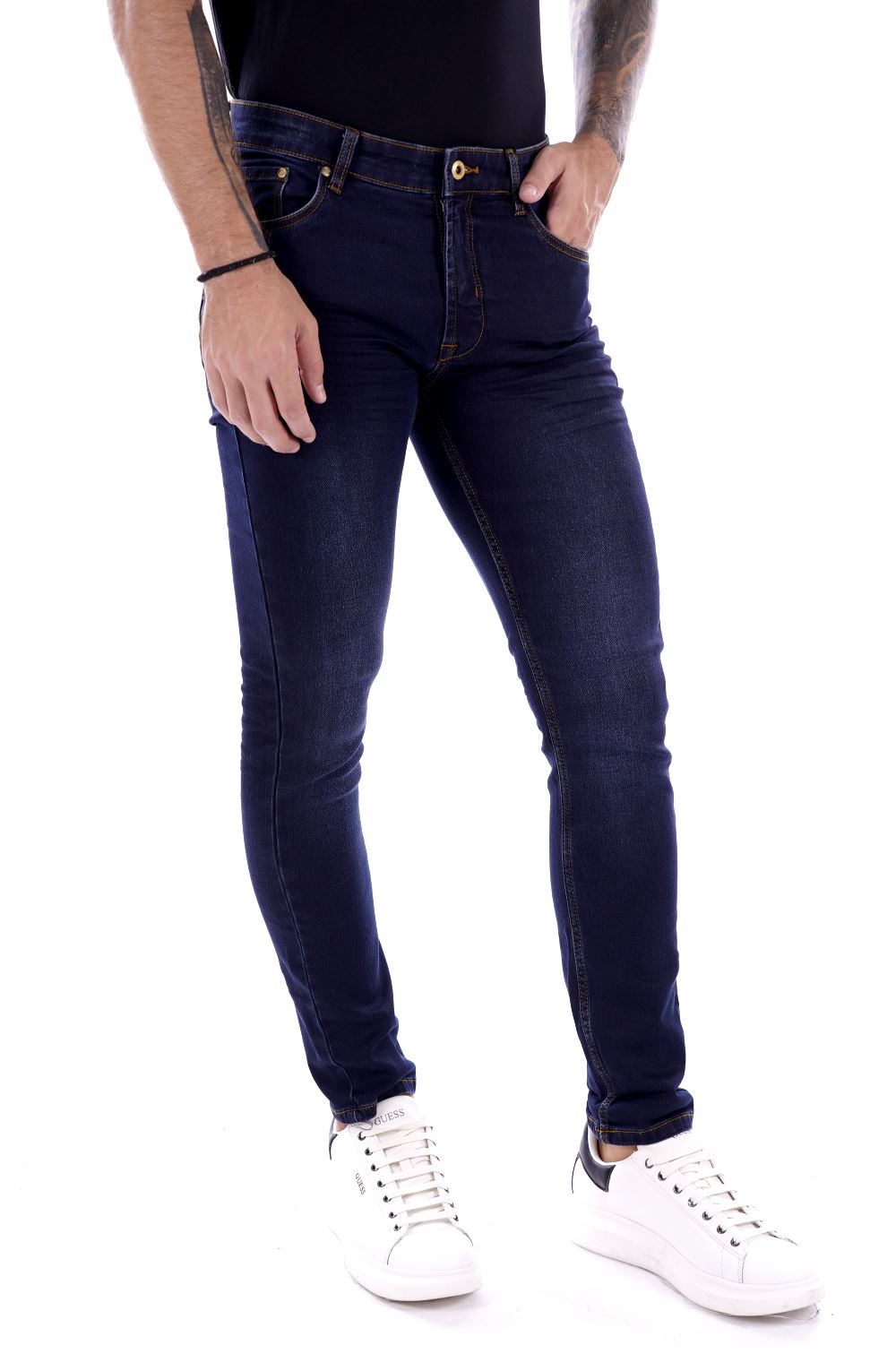 Solid Pantalone Jeans Da Uomo