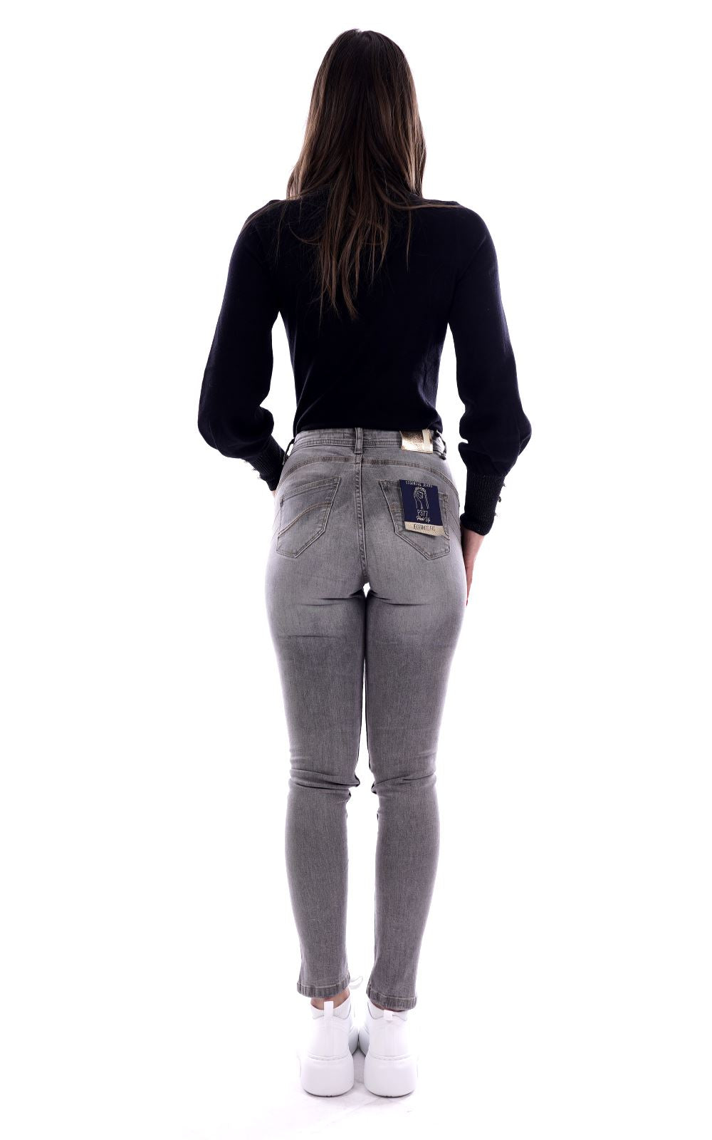 Yes Zee Pantalone Jeans Da Donna