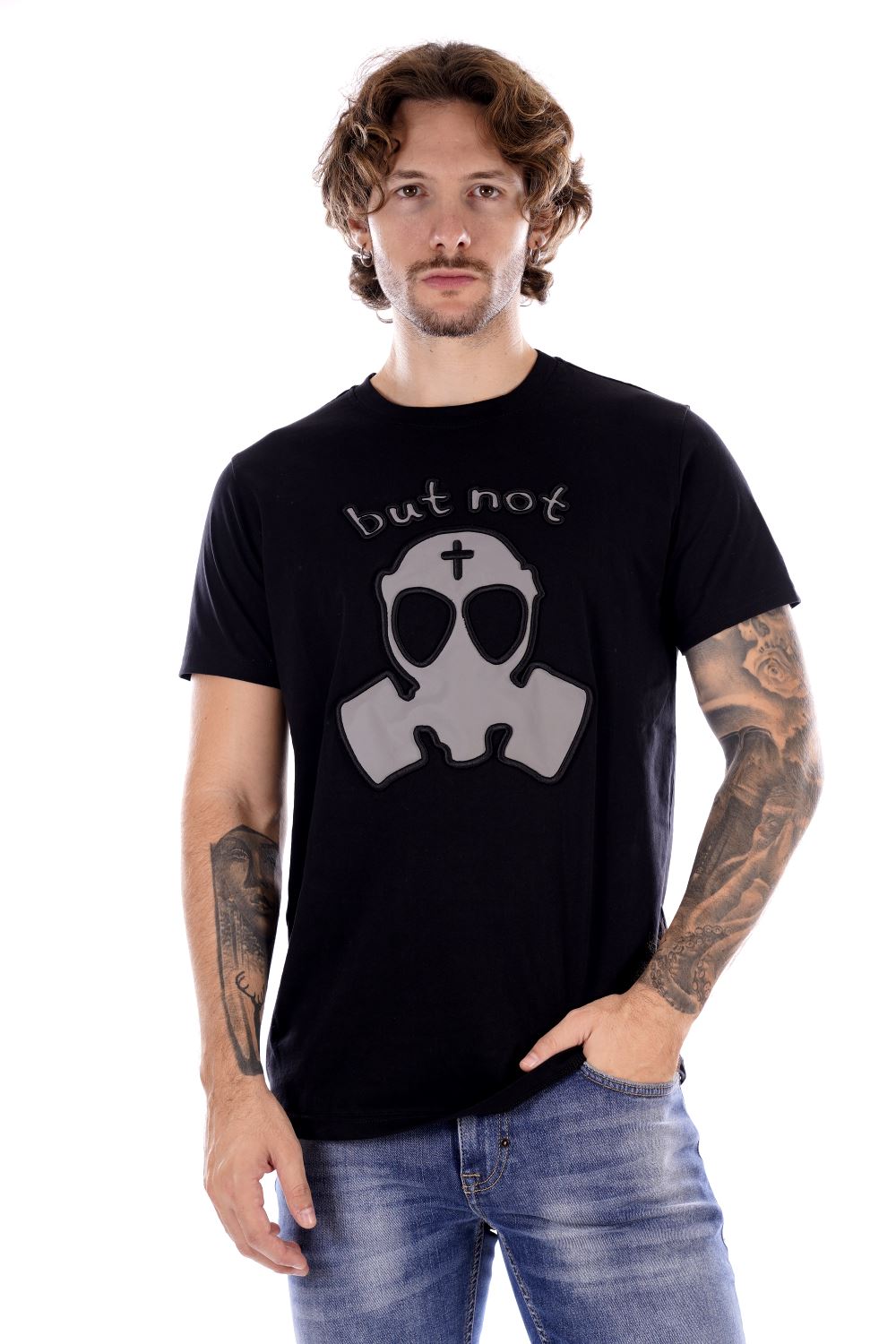 But Not T-shirt Nera Da Uomo