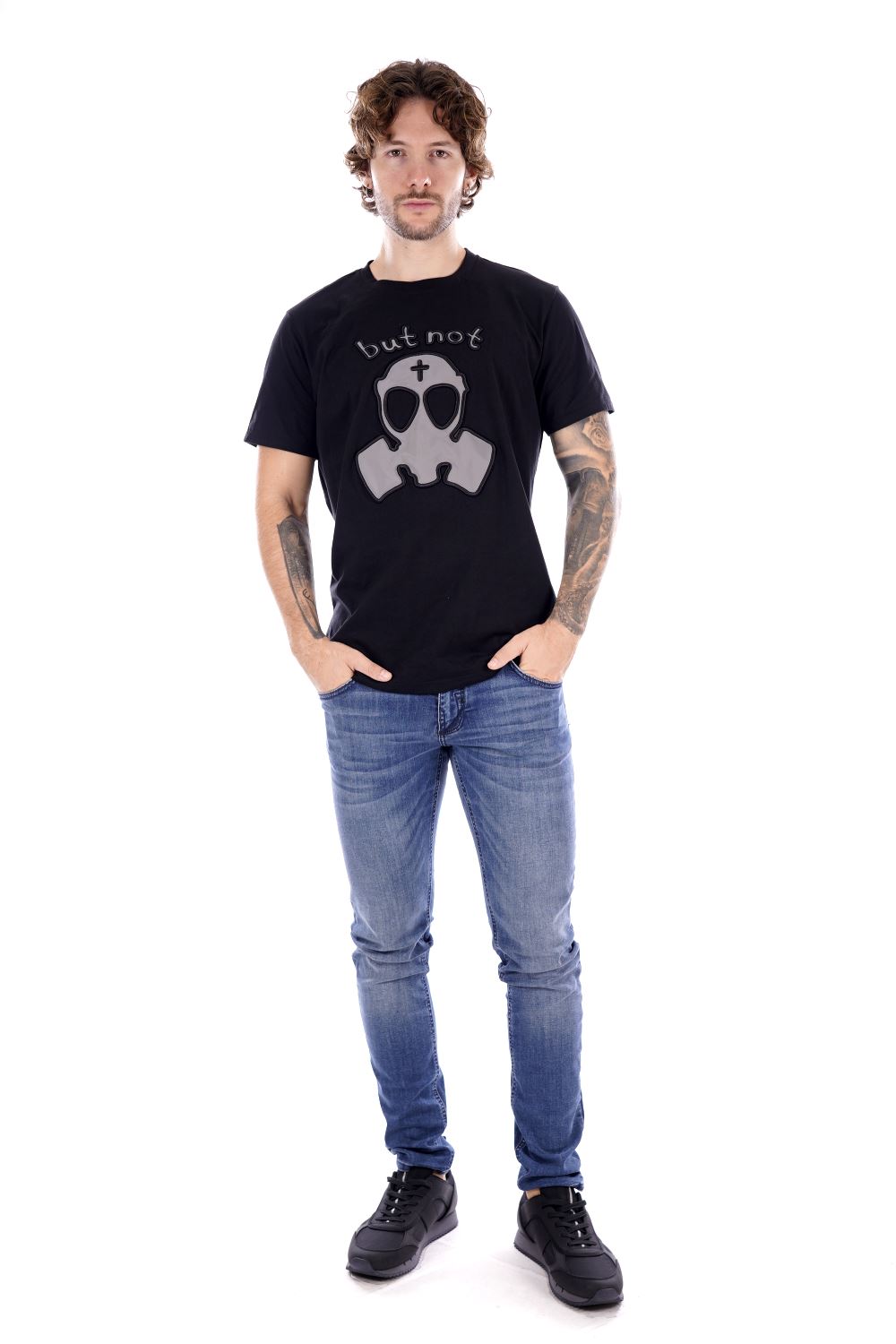 But Not T-shirt Nera Da Uomo