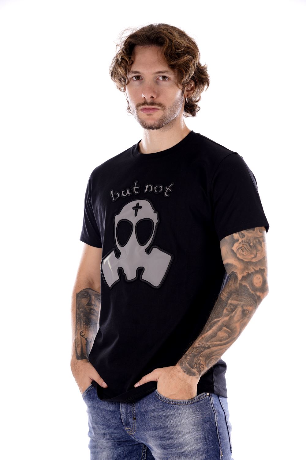 But Not T-shirt Nera Da Uomo