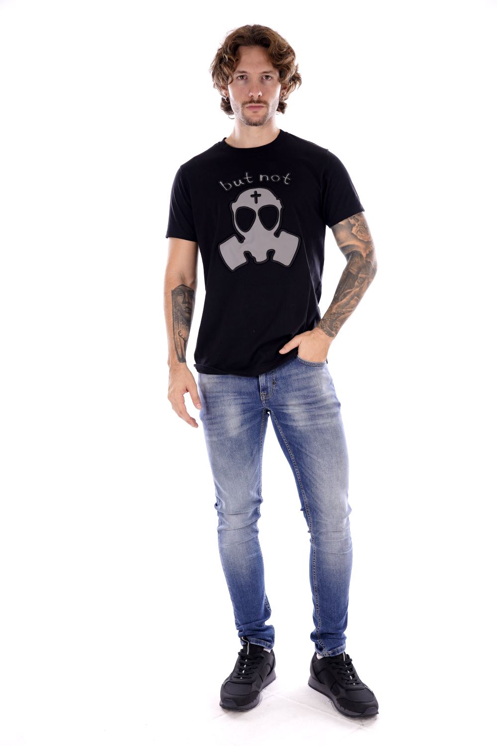 But Not T-shirt Nera Da Uomo