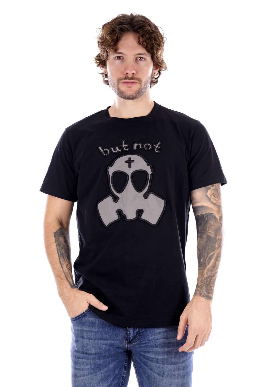 But Not T-shirt Nera Da Uomo