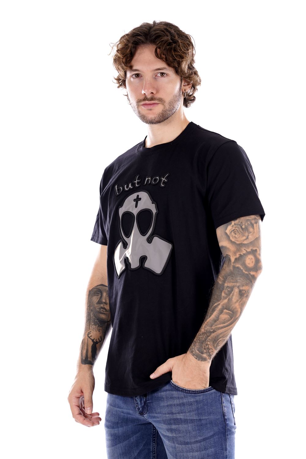 But Not T-shirt Nera Da Uomo