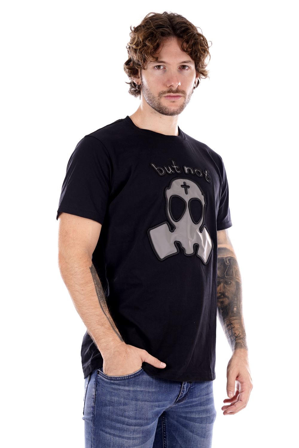 But Not T-shirt Nera Da Uomo