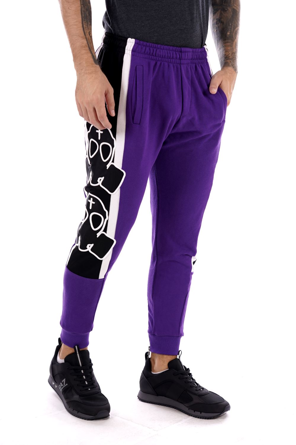 BUT NOT But Not Pantalone Viola Da Uomo U9085LOGO lelefantino