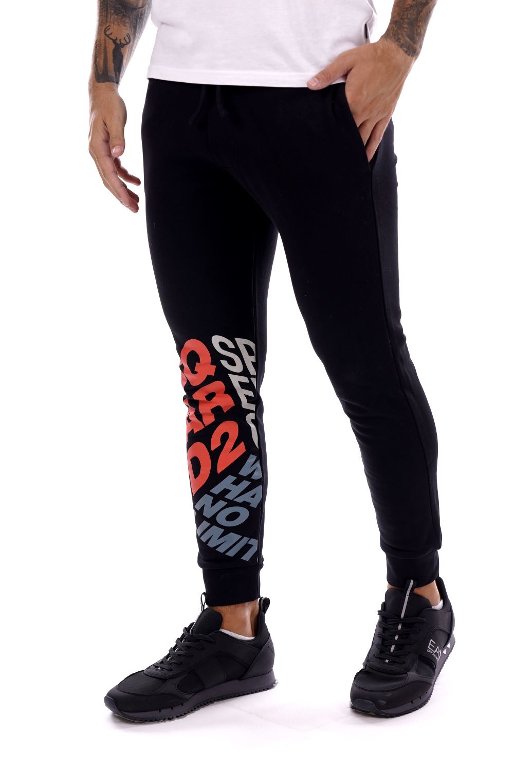 Dsquared2 Pantalone Nero Da Ragazzo