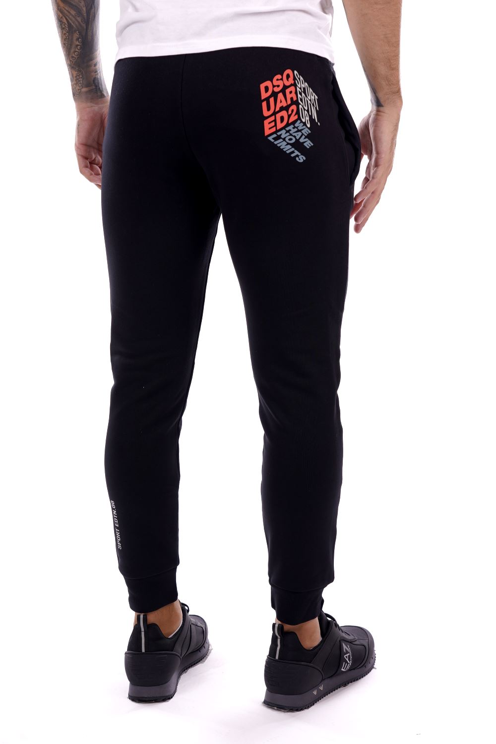 Dsquared2 Pantalone Nero Da Ragazzo