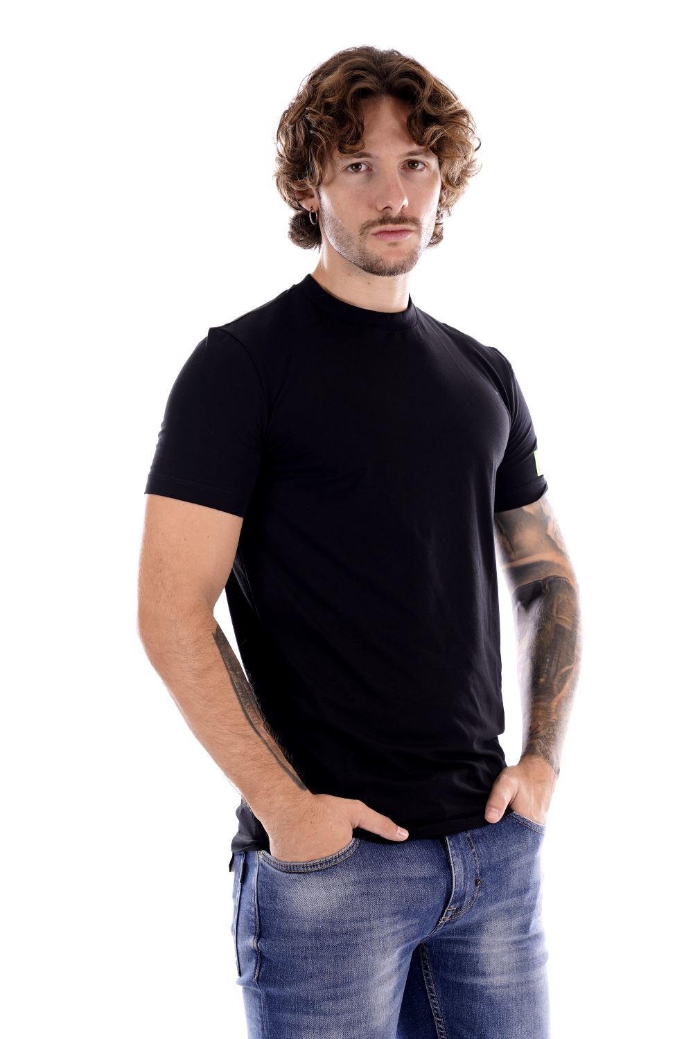 Dsquared2 T-Shirt Nera Da Uomo