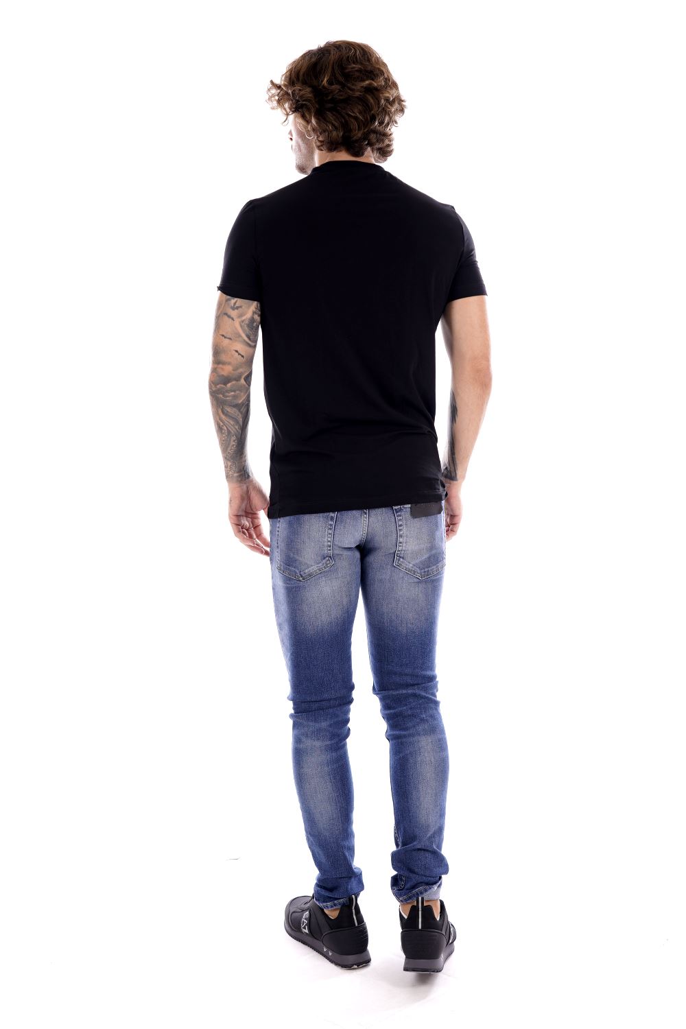 Dsquared2 T-Shirt Nera Da Uomo