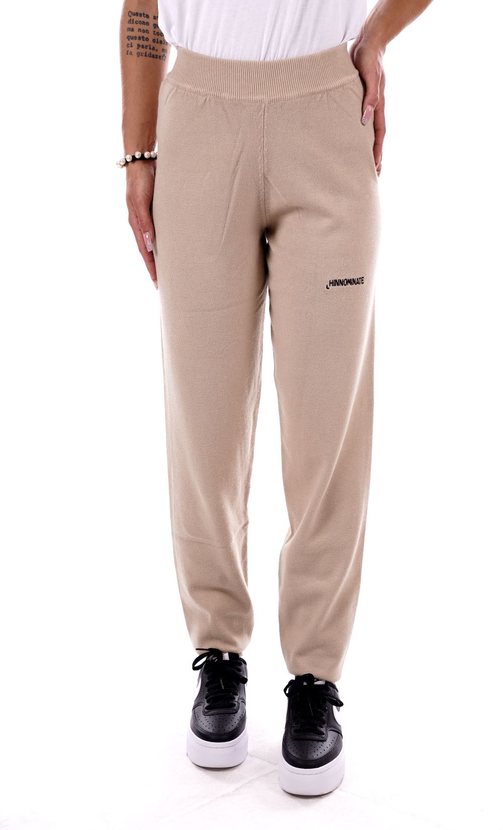 Hinnominate Pantalone Marrone Da Donna