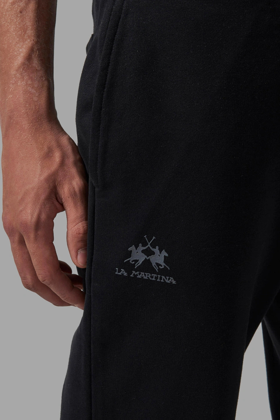 La Martina Pantalone Nero Da Uomo