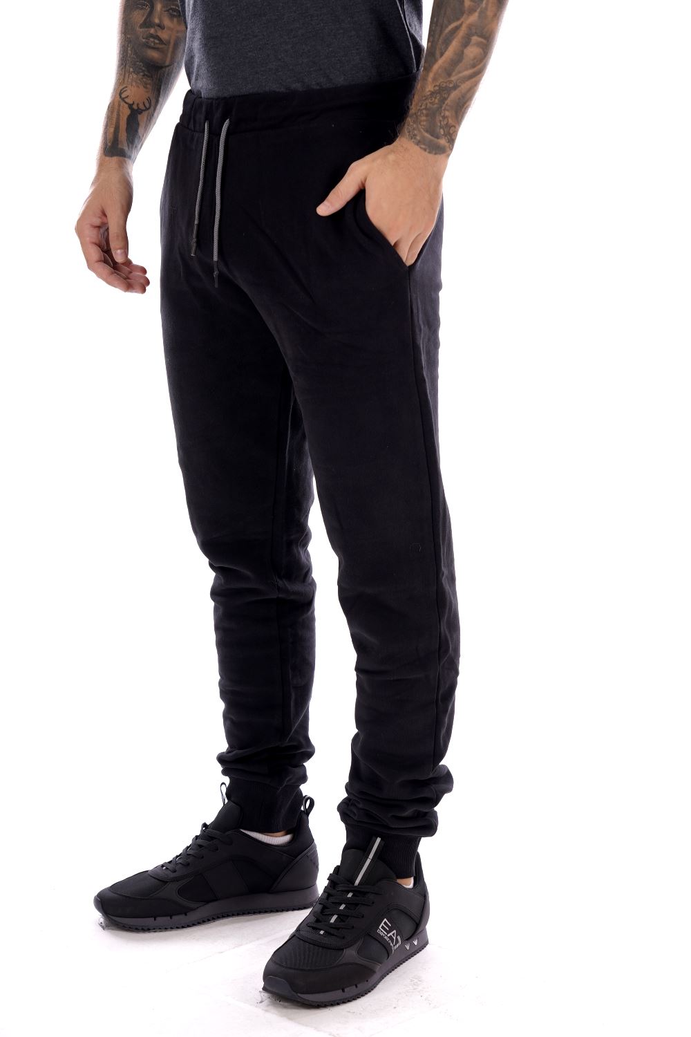 La Martina Pantalone Nero Da Uomo