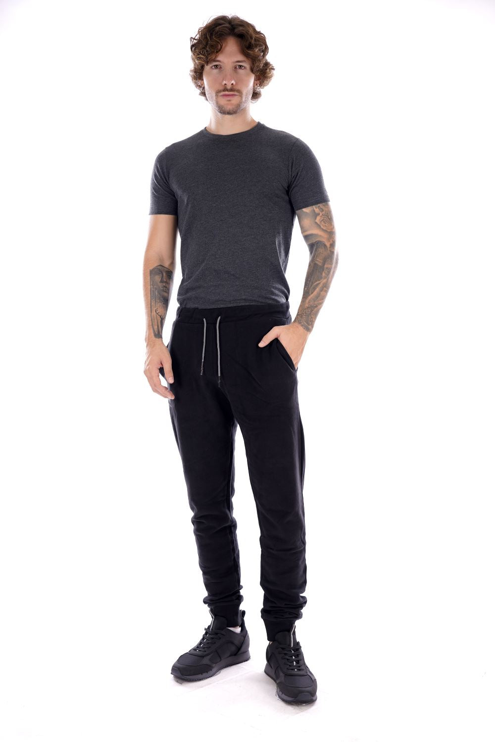 La Martina Pantalone Nero Da Uomo