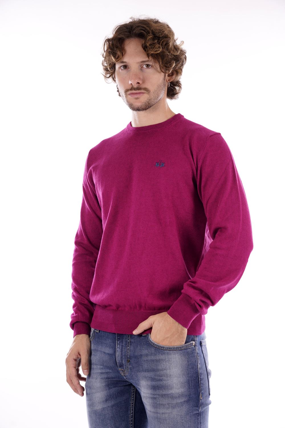 La Martina Maglione Bordeaux Da Uomo