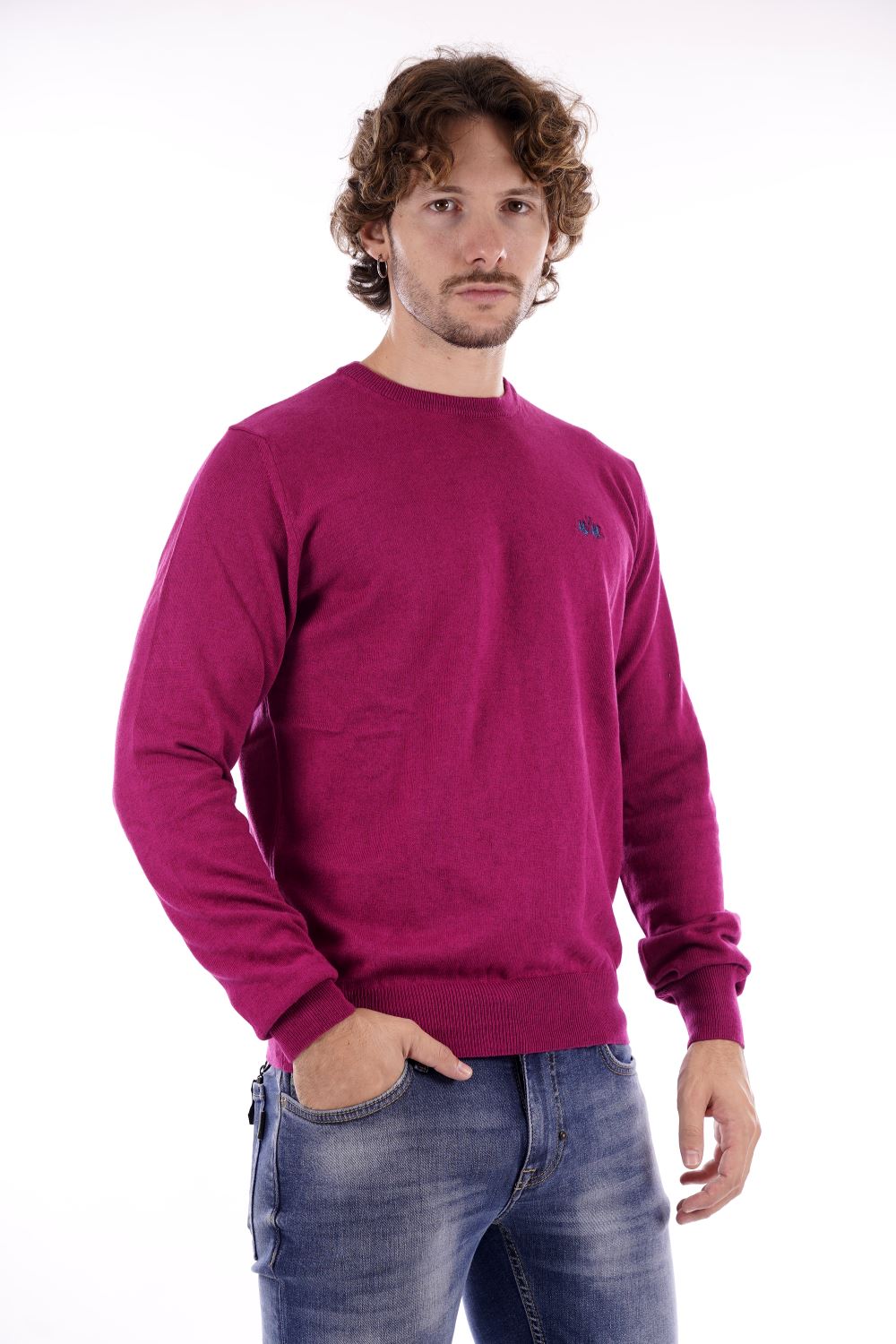 La Martina Maglione Bordeaux Da Uomo