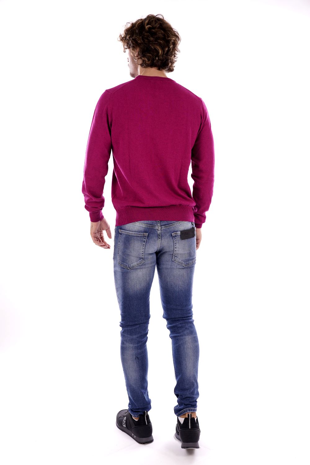 La Martina Maglione Bordeaux Da Uomo