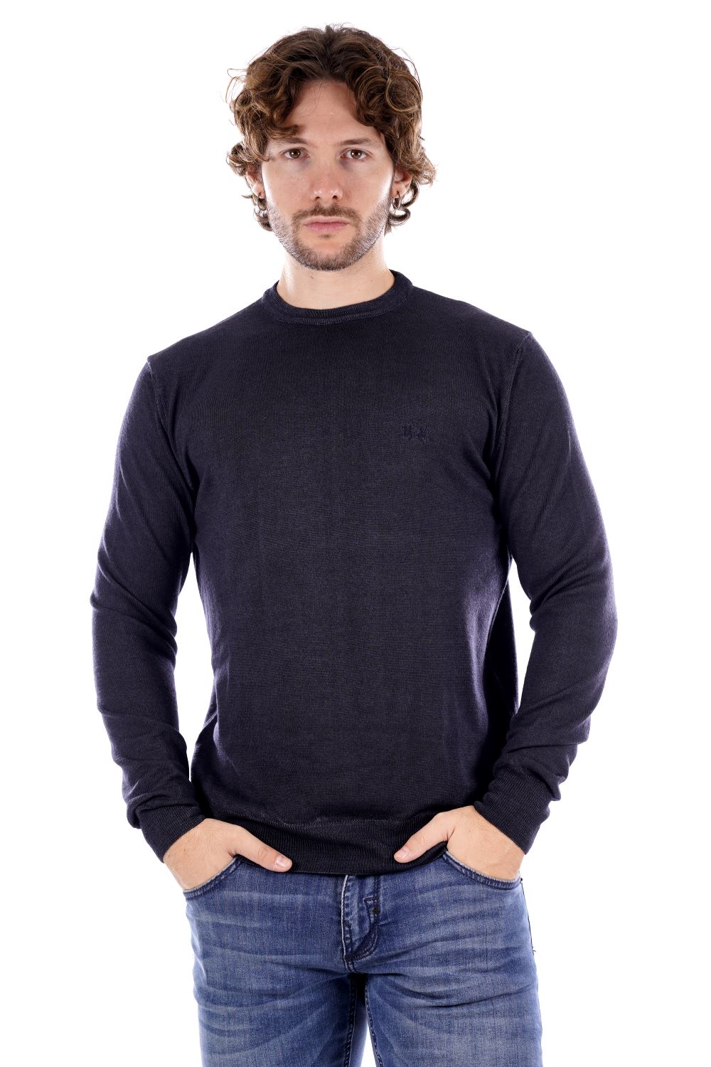 La Martina Maglione Blu Da Uomo