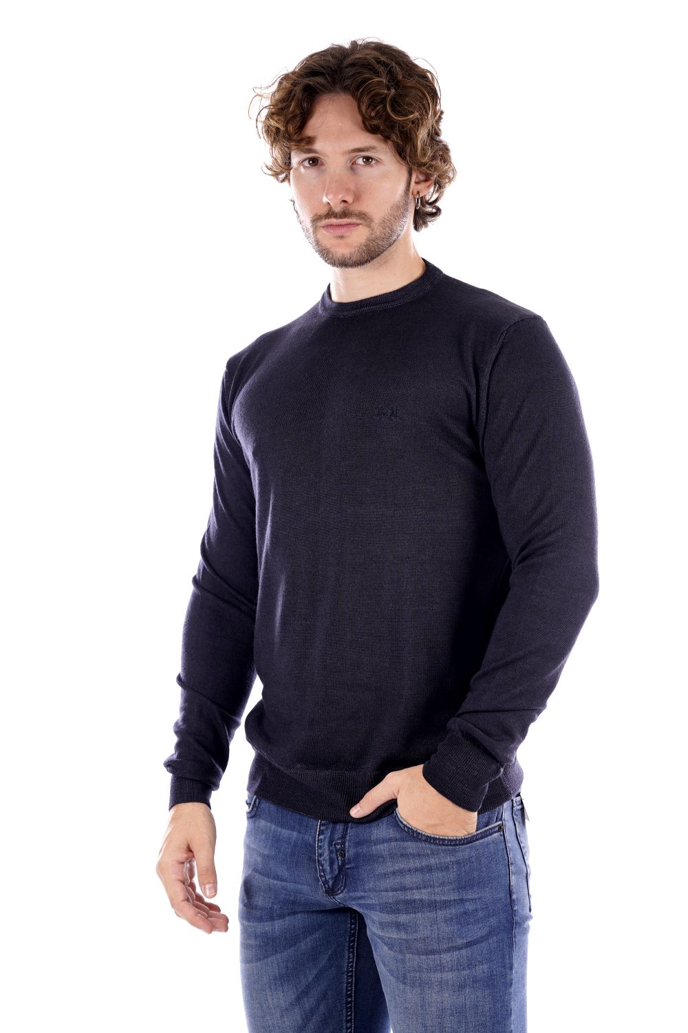 La Martina Maglione Blu Da Uomo