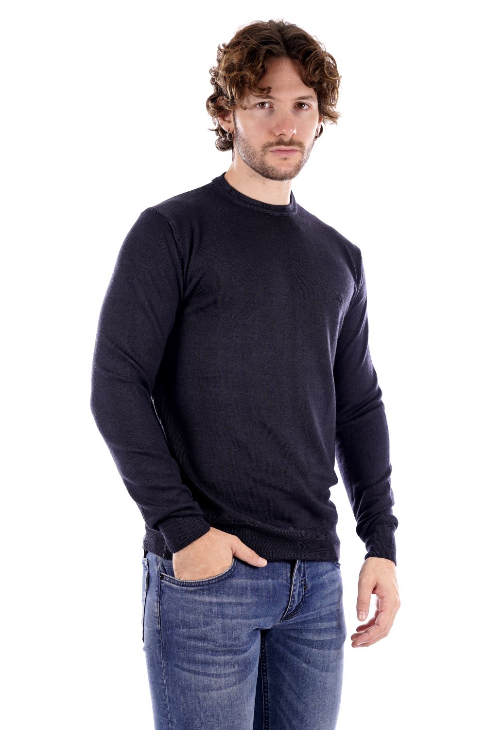 La Martina Maglione Blu Da Uomo