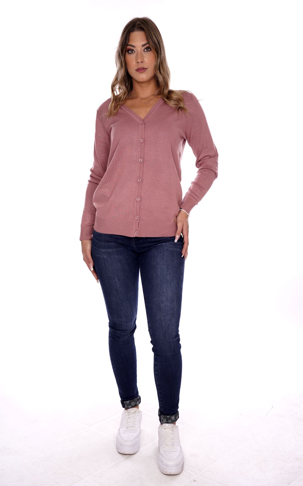 Lizalù Maglione Rosa Da Donna