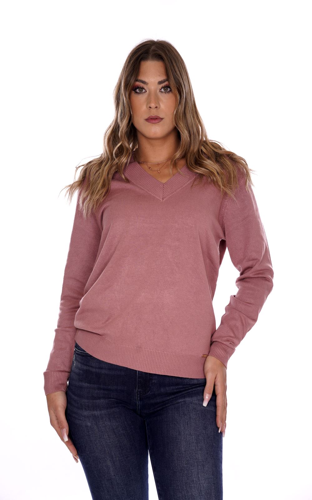 Lizalu Maglione Rosa Da Donna