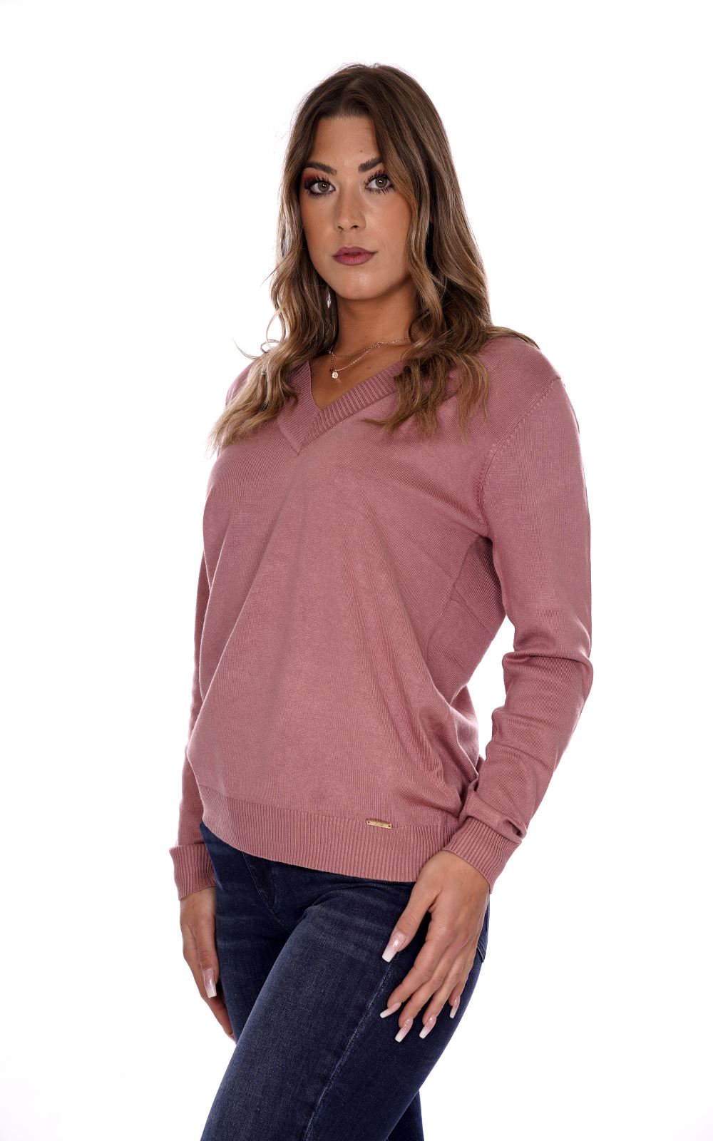 Lizalu Maglione Rosa Da Donna