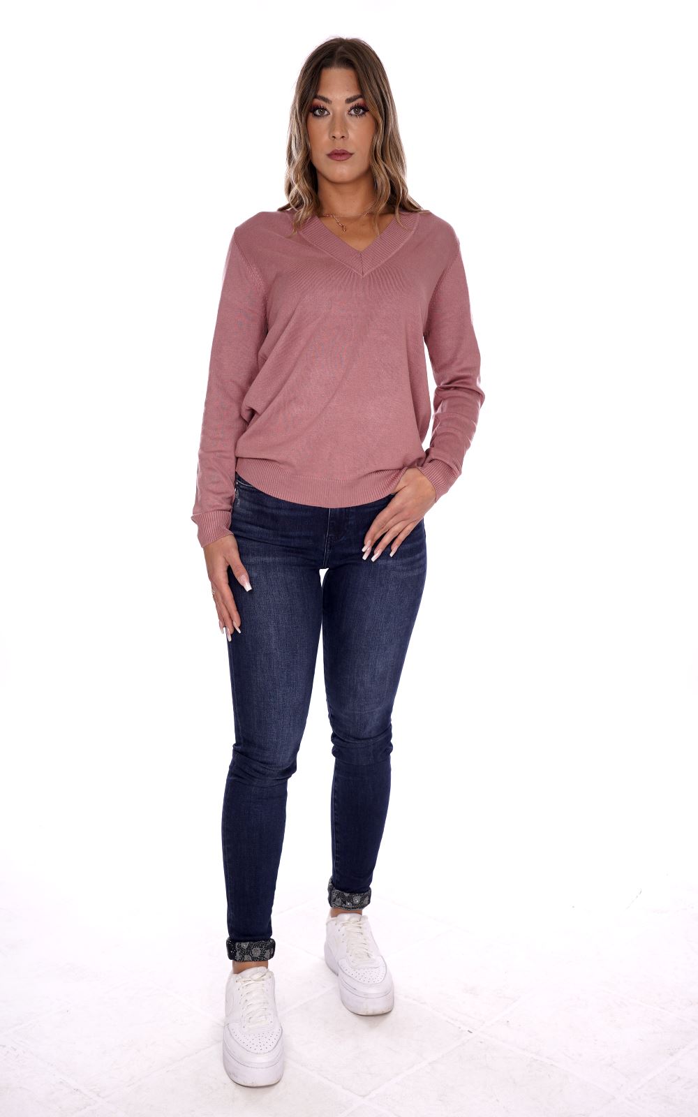 Lizalu Maglione Rosa Da Donna