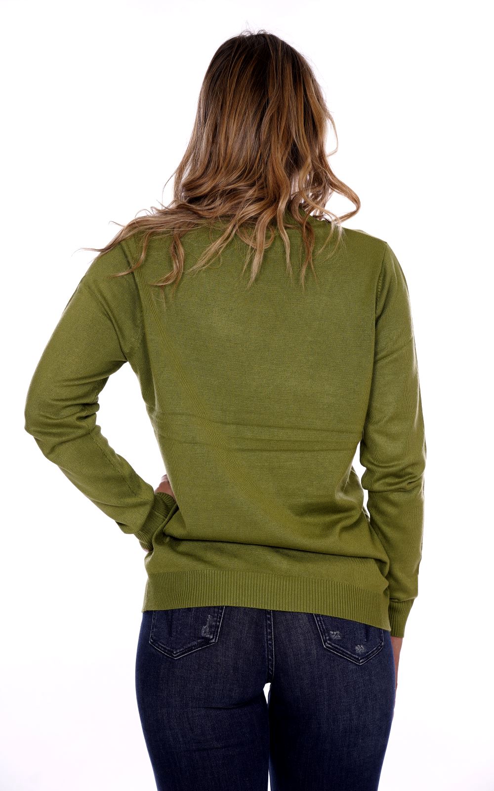 Lizalu Maglione Verde Da Donna