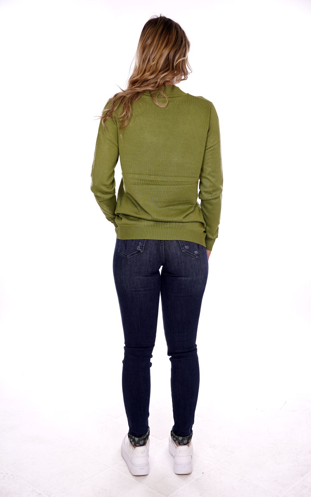 Lizalu Maglione Verde Da Donna