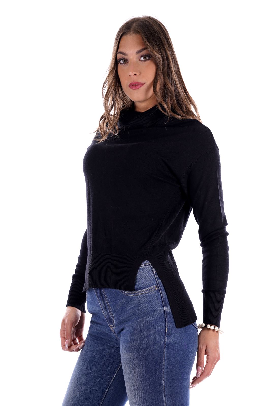 Mark Uo Maglione Nero Da Donna