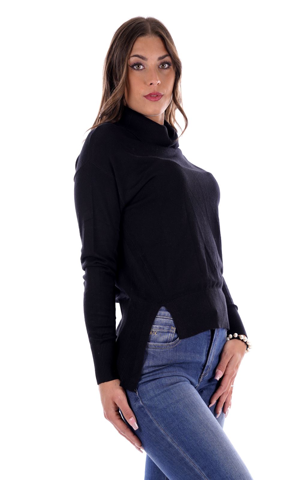 Mark Uo Maglione Nero Da Donna