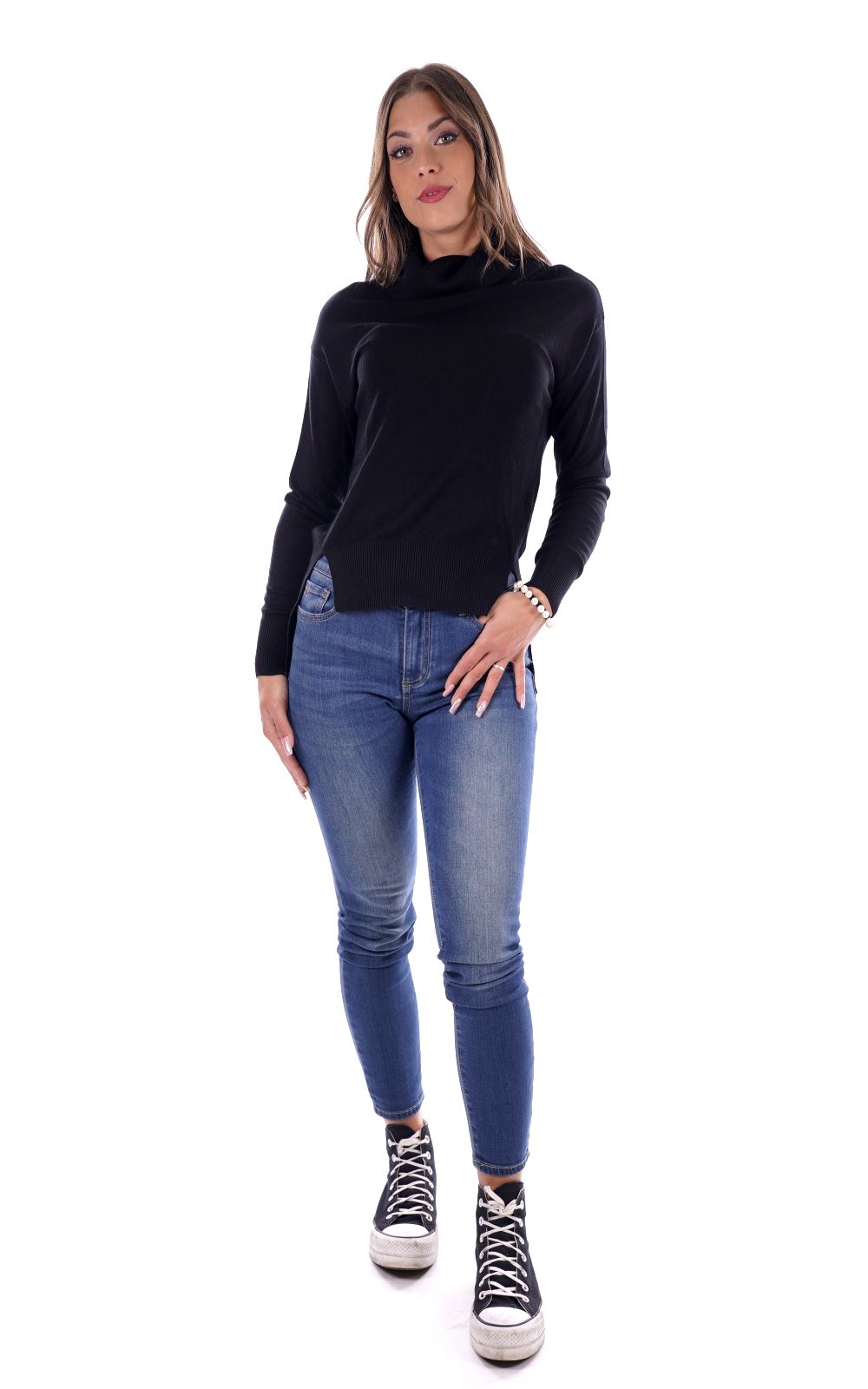 Mark Uo Maglione Nero Da Donna