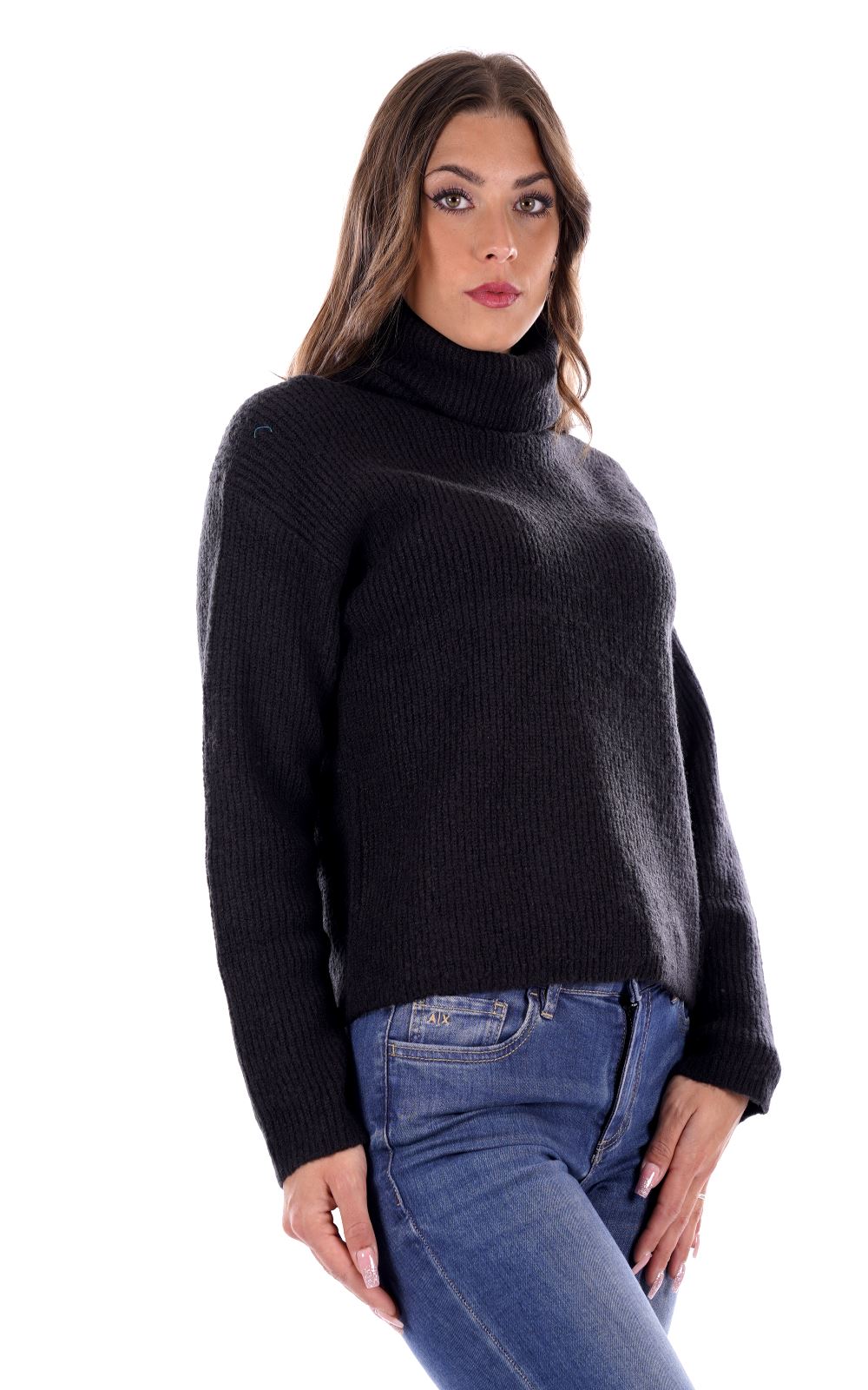 Mark Up Maglione Nero Da Donna