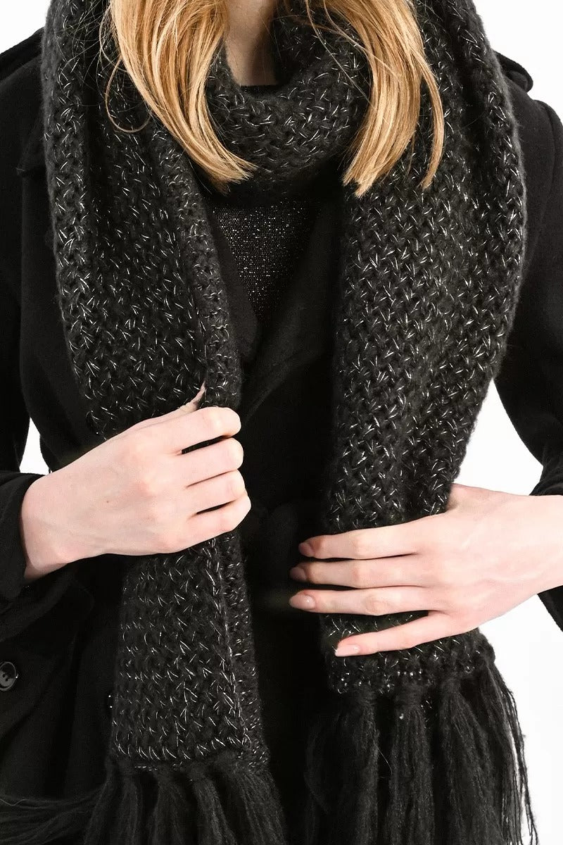 Molly Bracken Sciarpa Nera Da Donna