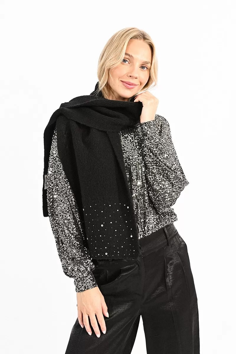 Molly Bracken Sciarpa Nera Da Donna