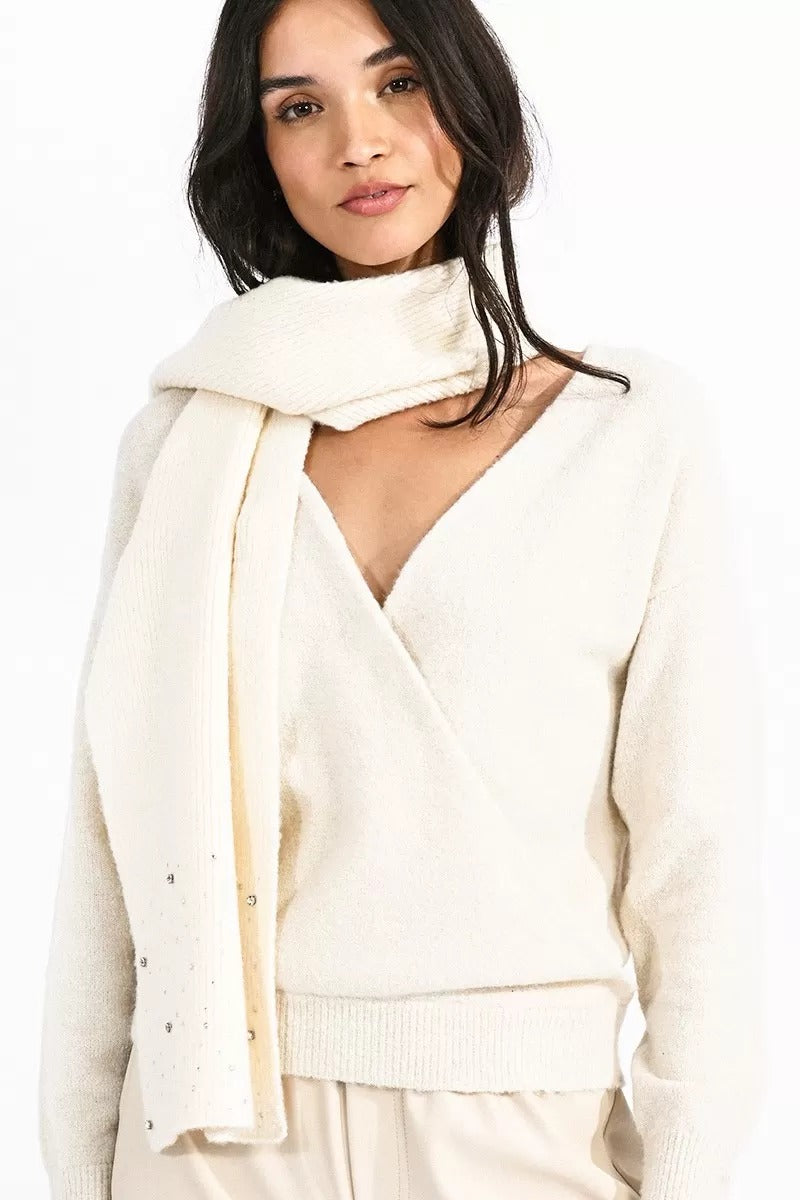 Molly Bracken Sciarpa Panna Da Donna