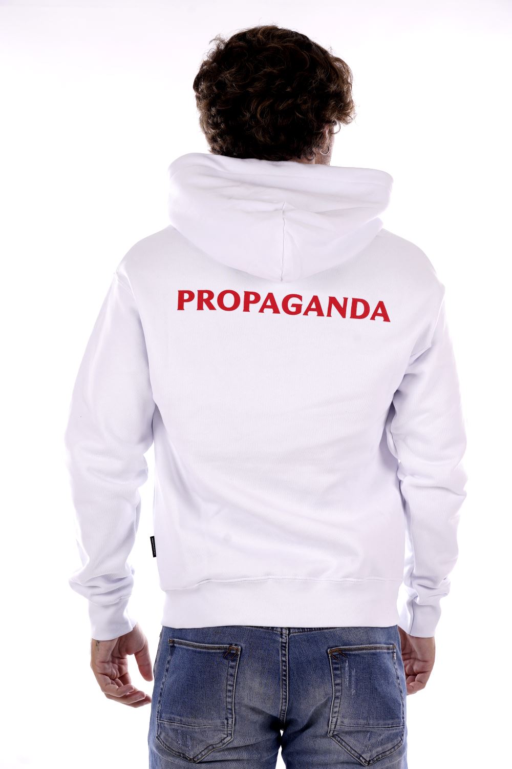 Propaganda Felpa Bianca Da Uomo