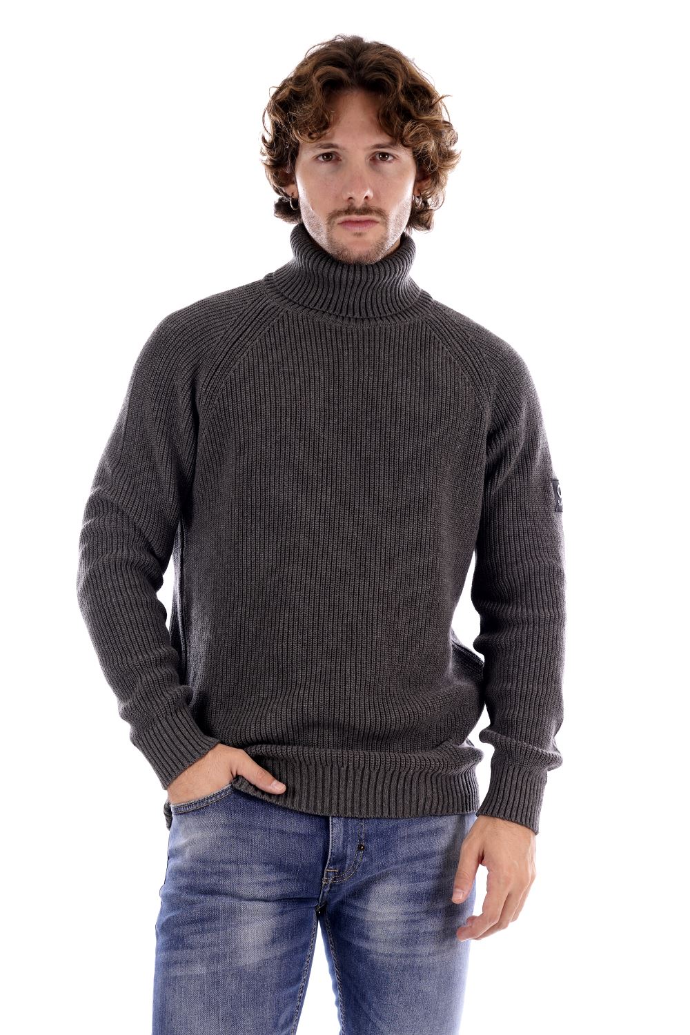 Suns Maglione Grigio Da Uomo